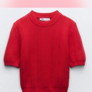 Zara Vibrant Red Sweater
